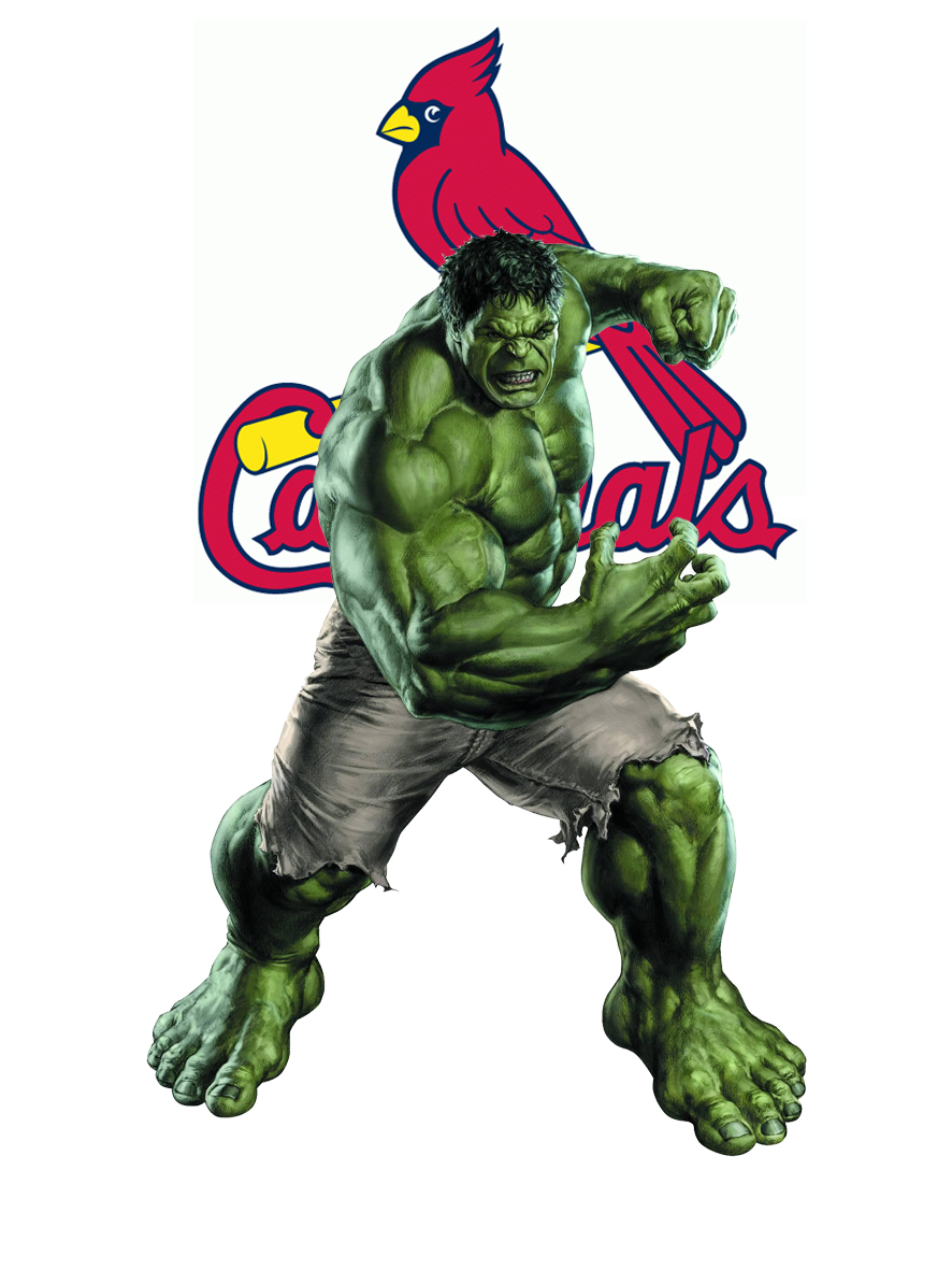 St. Louis Cardinals Hulk Logo vinyl decal